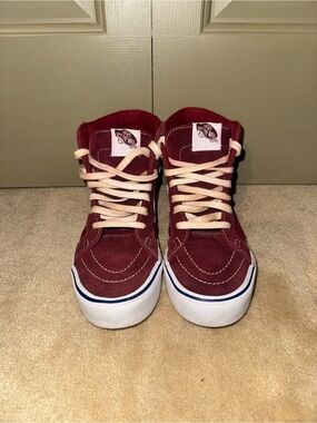 Vans Women’s Burgundy Sk8-Hi High-Top Sneakers